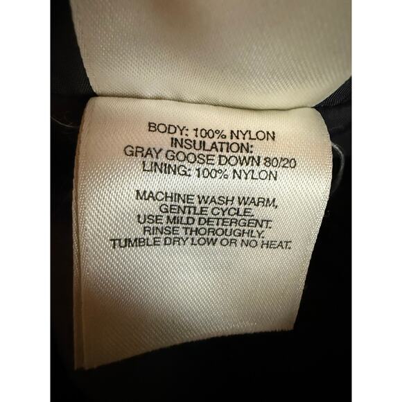 REI Goose Down Puffer Jacket Women’s Size M Black Zip Up Outdoor Insulated - Picture 7 of 8